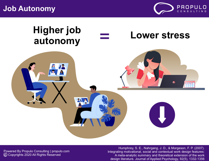 job autonomy Infographics by propulo consulting